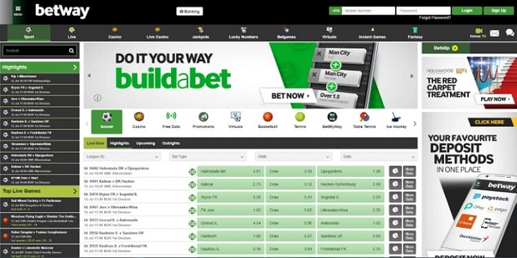 Betway Football Betting