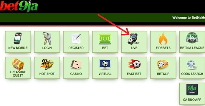 Accessing Live Betting