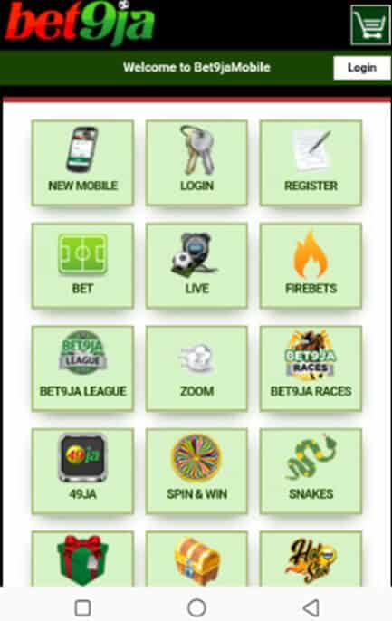 Registering On Bet9ja Old Mobile App