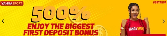 YangaSport First Deposit Bonus