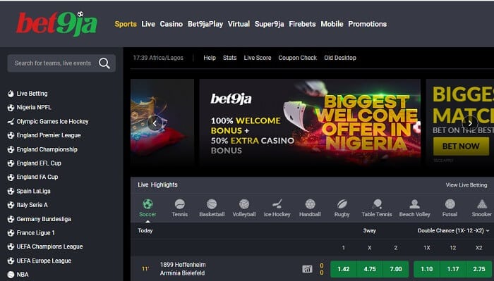 bet9ja Betting Kenya