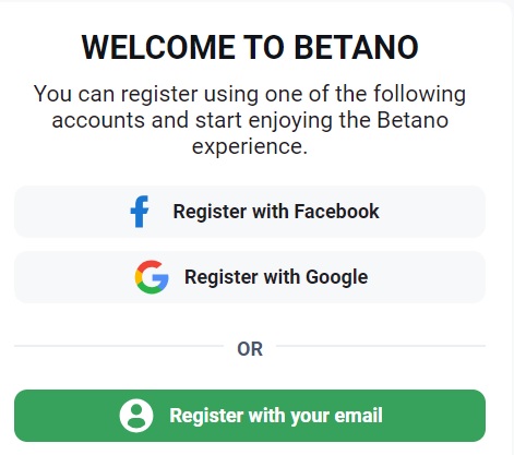 How to Register on Betano