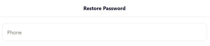 Parimatch Password Restore 