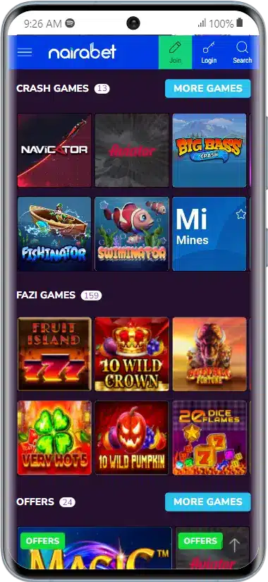 Nairabet Casino Games