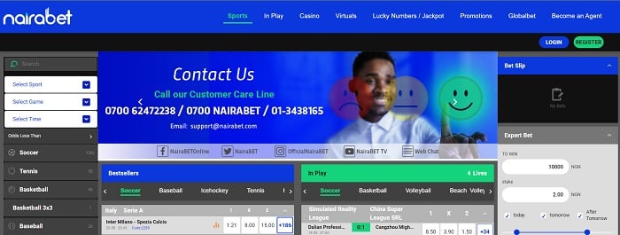 NairaBET Registration