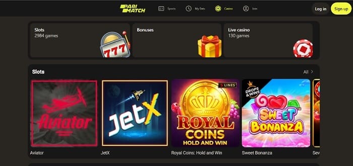 Parimatch Casino Games