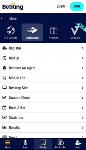 BetKing Mobile App
