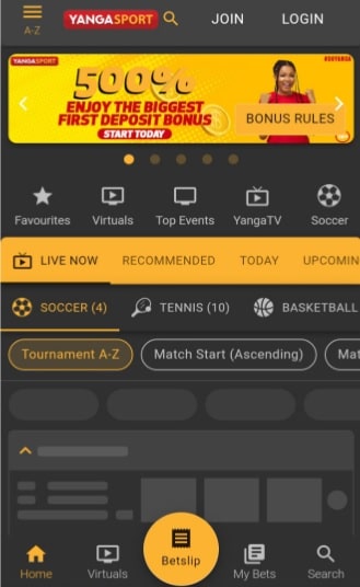 YangaSport Nigeria Site
