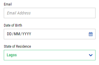 betking registration step 2