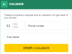 betwinner callback option customer support