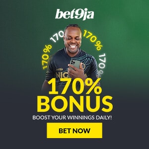 Bet9ja 170% Bonus - Boost your winnings daily!