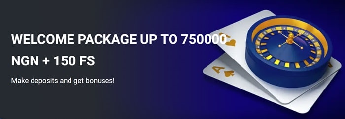 PariPesa Casino Welcome Package of up to 750,000 NGN and 150 free spins