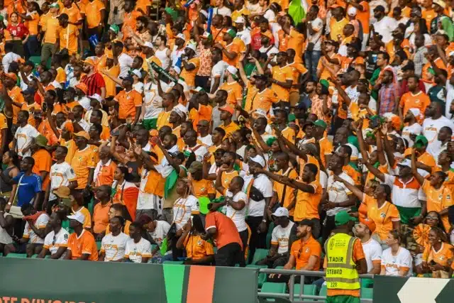 Cote D Ivoire fans during the TotalEnergies Caf Africa Cup of Nations