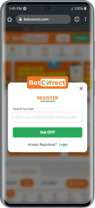 BetCorrect Registration