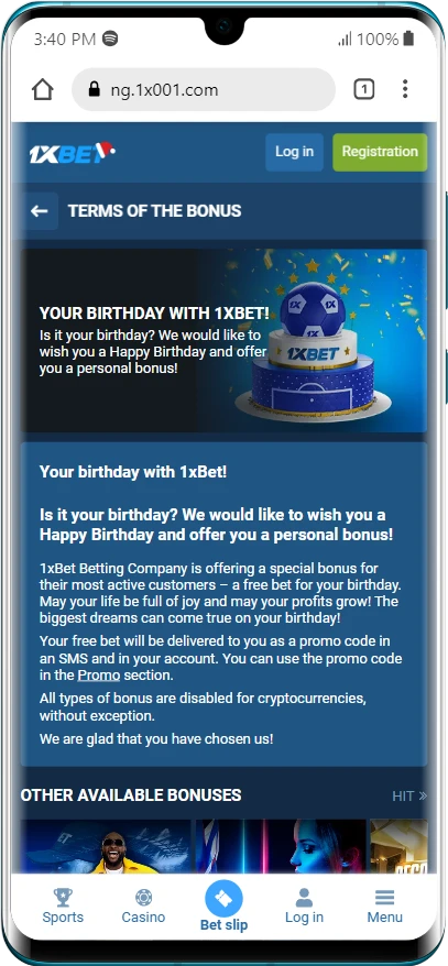 Your Birthday With 1xBet