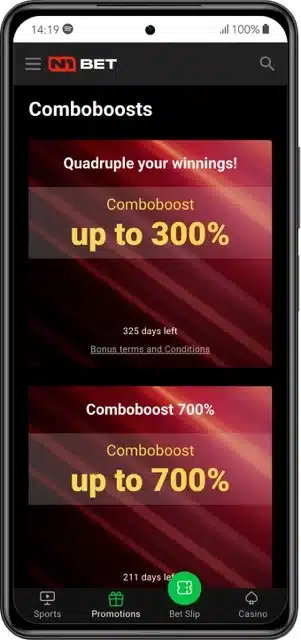 N1bet Sport Promotion: Combo Boost