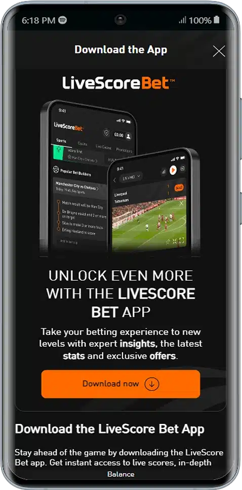 Unlock even more with the LiveScore Bet App