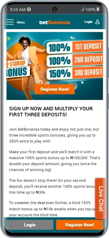 betbonanza website welcome bonus