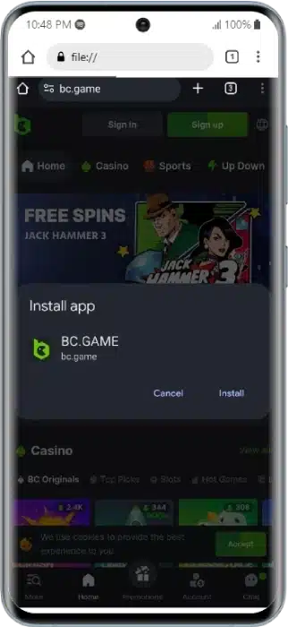 Download BC.GAME App