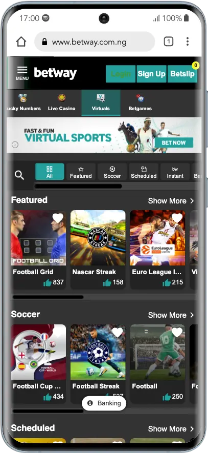 Betway Virtual Sports 