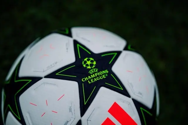 Close up of Adidas UEFA Champions League Football 2025