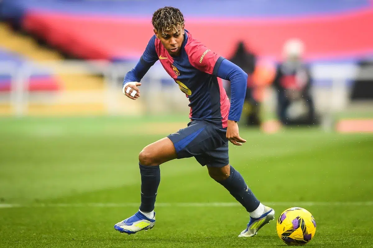 Lamine Yamal of Barcelona during the Spanish championship La Liga football match.