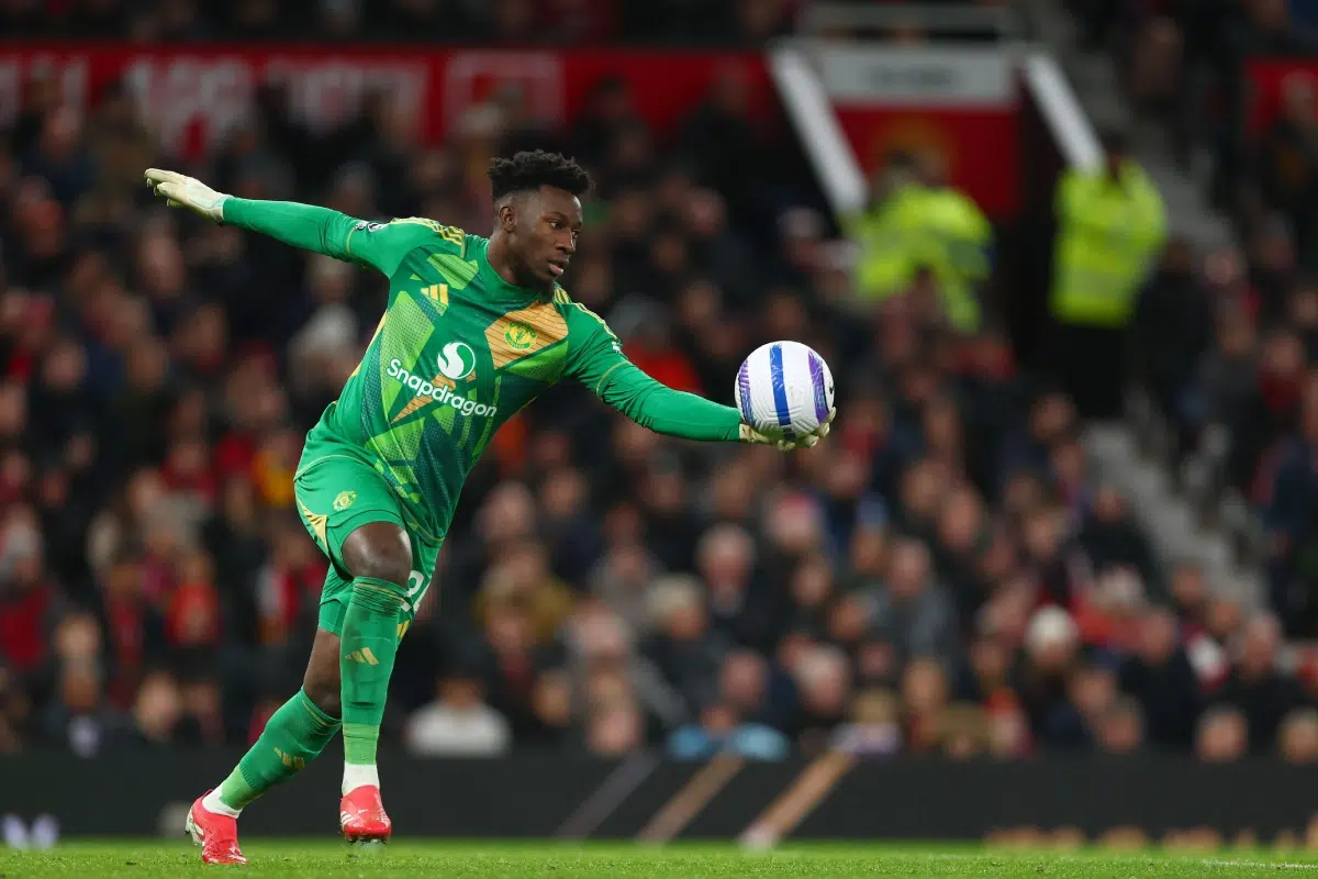 Andre Onana of Manchester United, February 2025