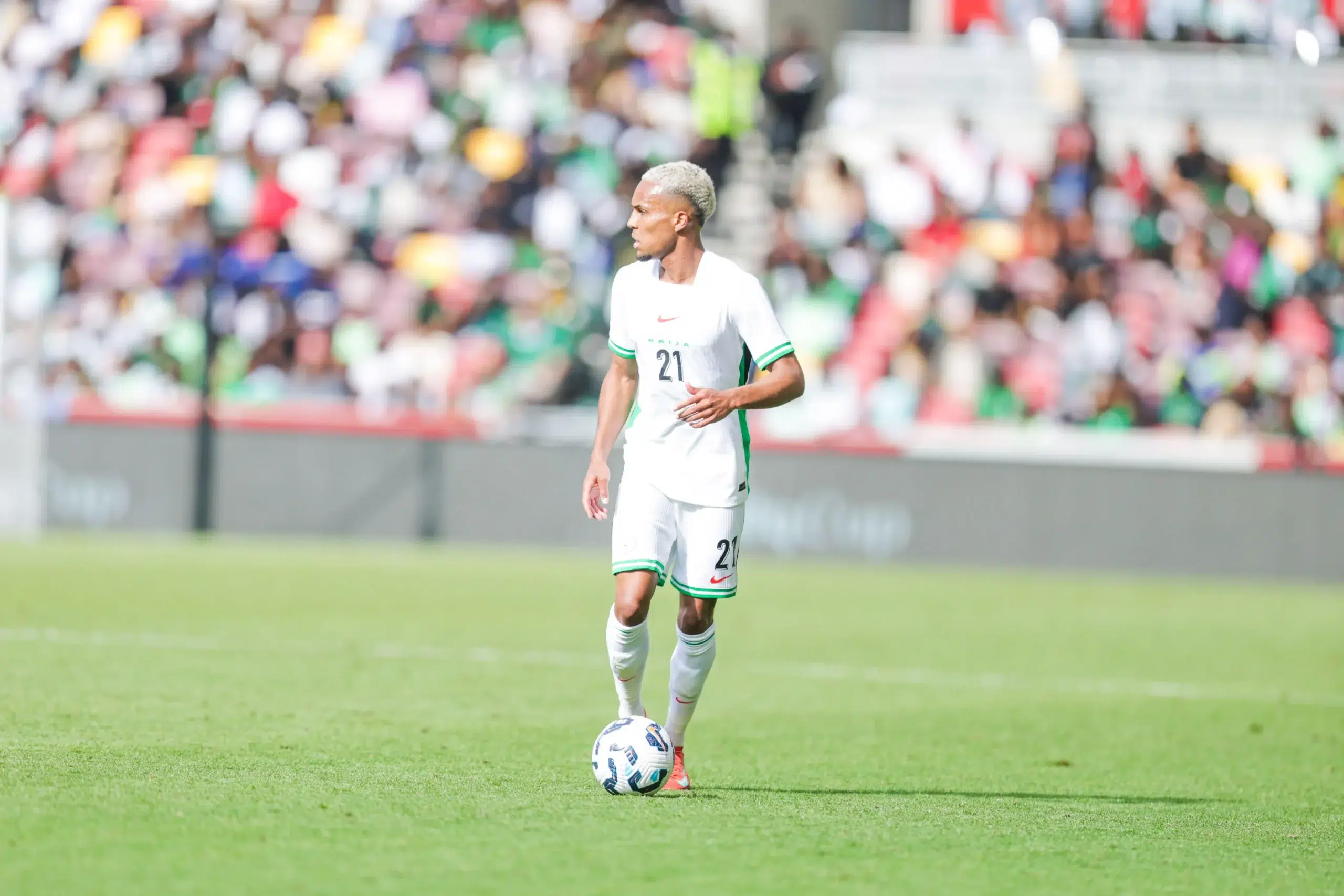 Brentford, England, 31st May, 2025, Felix Agu in Jamaica vs Nigeria at the Unity Cup 2025. Credit: Victor Modo