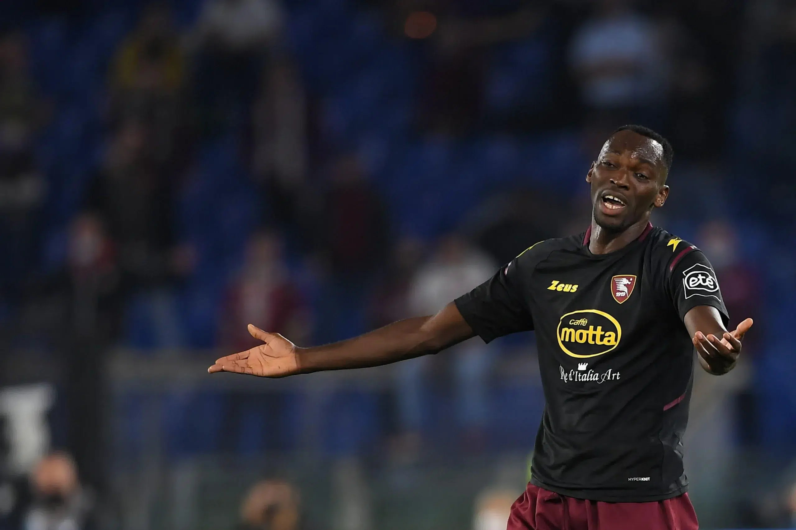 Simy Nwankwo of US Salernitana in action during the Serie A match between SS Lazio v US Salernitana