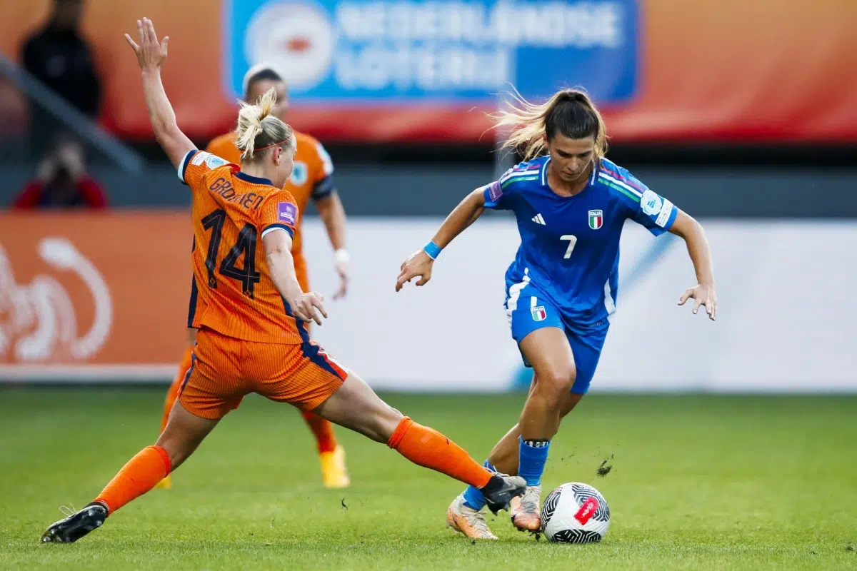Sofia Cantore of Italy during the European Championship qualifying match, July 2025