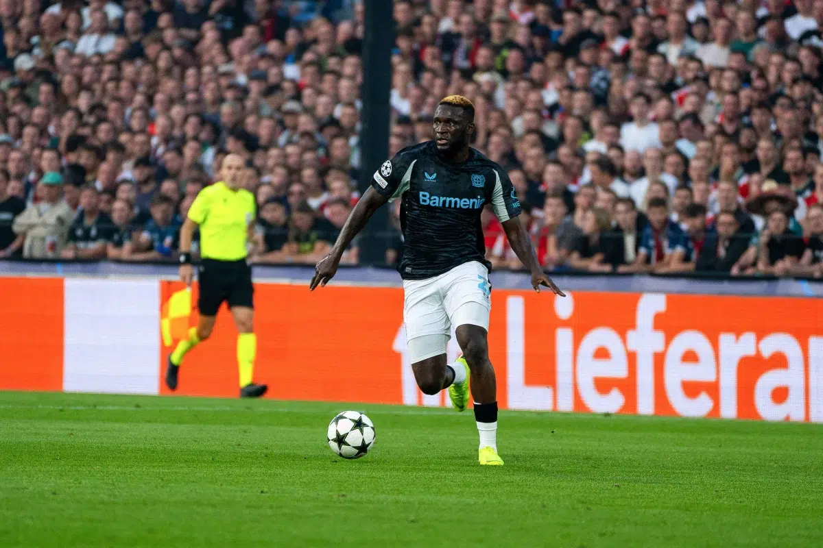 Victor Boniface (Bayer Leverkusen, #22) Feyenoord Rotterdam vs. Bayer Leverkusen, 2024