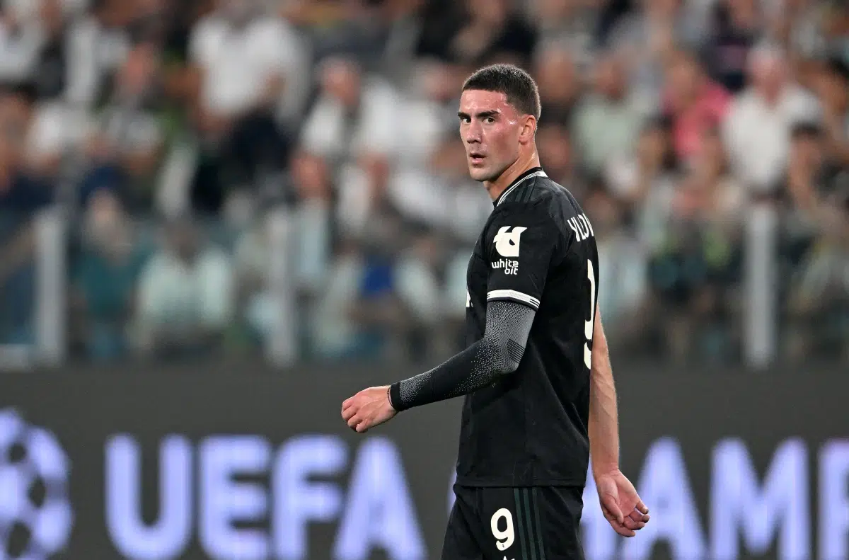 Dusan Vlahovic of Juventus FC during the UEFA Champions League 2025/26 League Phase match