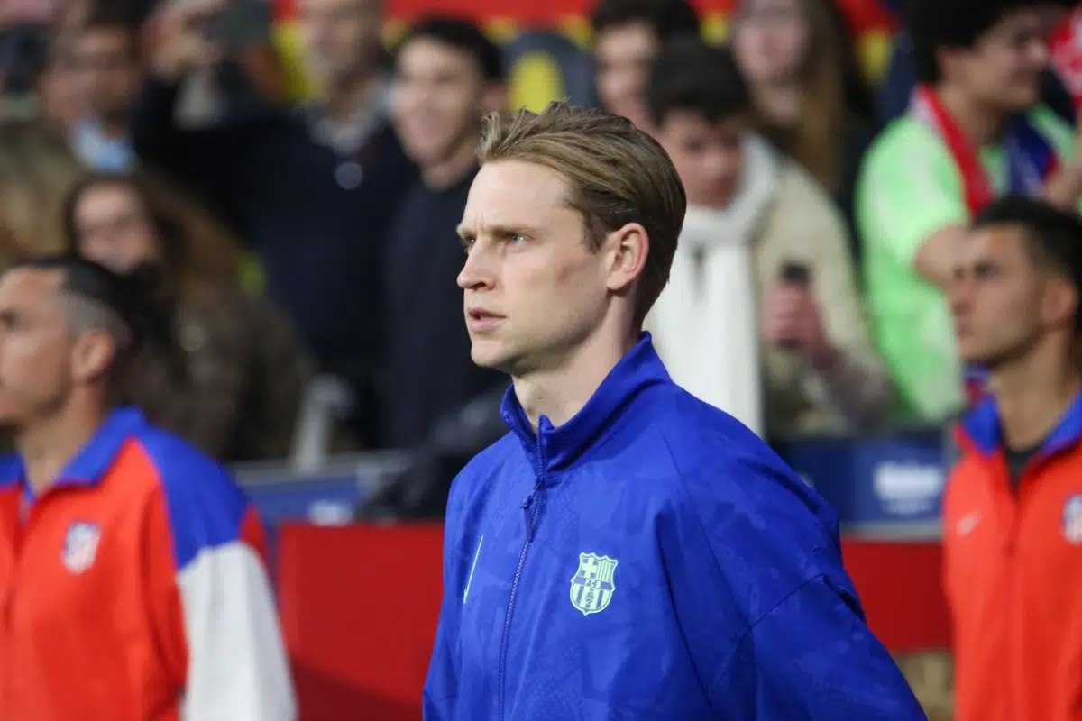 FC Barcelona player Frenkie de Jong during the Copa del Rey semifinals, second leg, between Atlético de Madrid and FC Barcelona