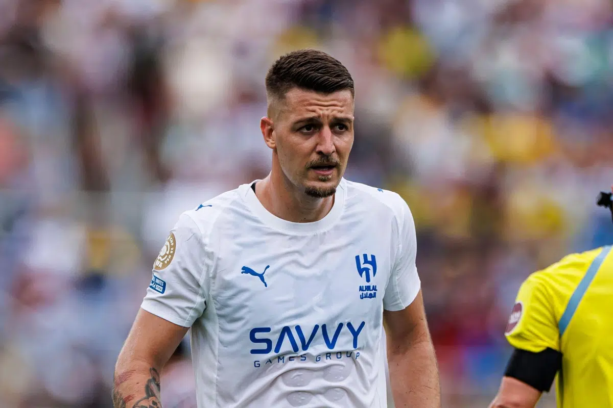 Sergej Milinkovic-Savic of Al Hilal during the FIFA Club World Cup 2025 quarter final match between Fluminense and Al Hilal