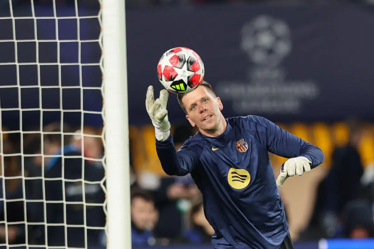Wojciech Szczesny of FC Barcelona in action during the UEFA Champions League match, 2025