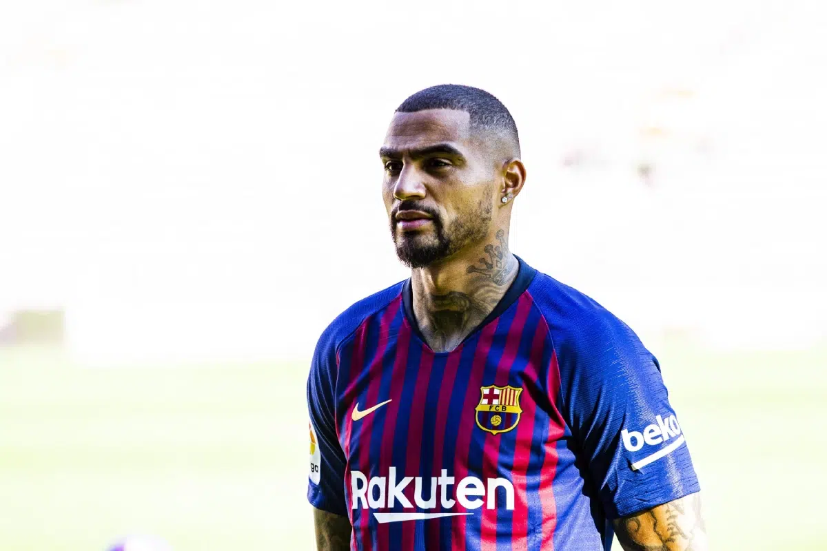 Presentation of Kevin-Prince Boateng from Ghana of FC Barcelona after signing his contract for loan deal for 2019 La Liga season