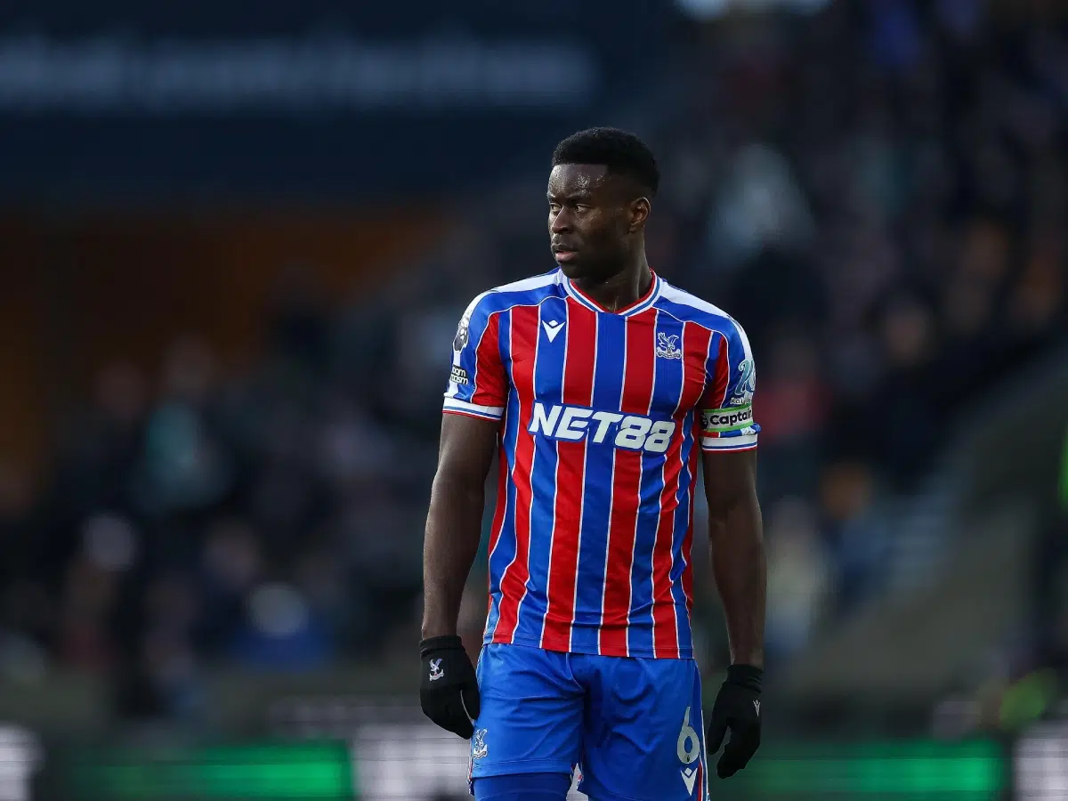 Marc Guéhi of Crystal Palace during the Premier League match, 2025