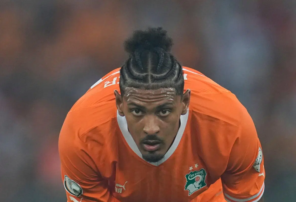 Sebastien Romain Teddy Haller (Ivory Coast) looks on during African Cup of Nations, 2024