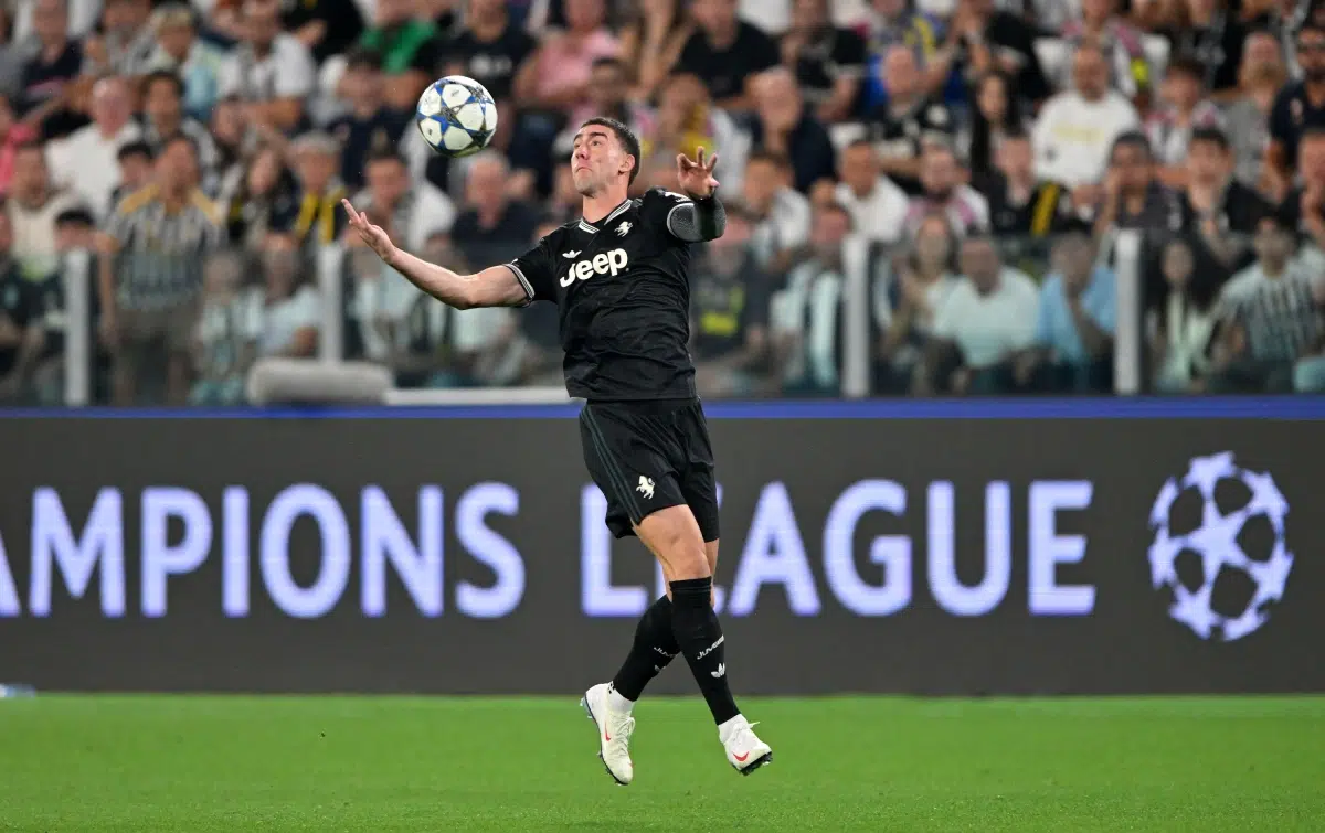 Dusan Vlahovic of Juventus FC during the UEFA Champions League 2025/26