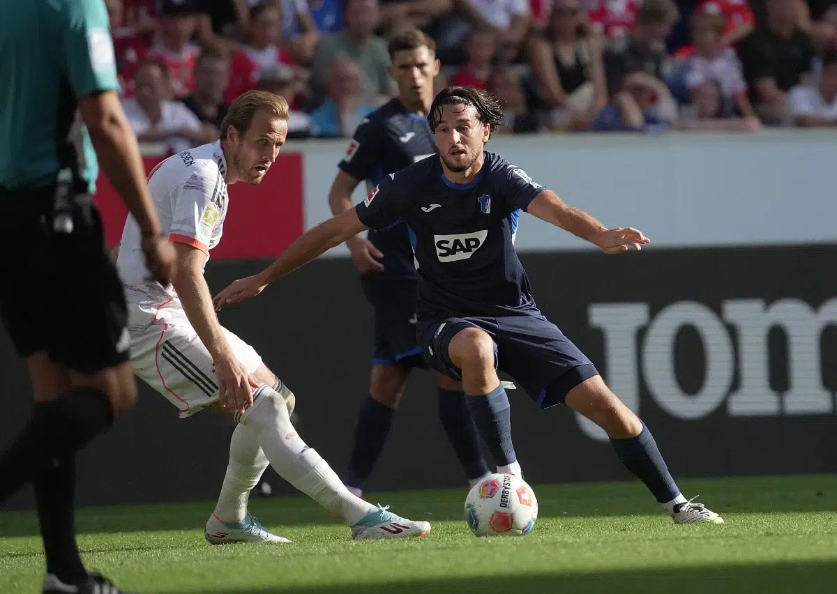 TSG Hoffenheim vs FC Bayern Munich, Harry Kane and Leon Avdullahu, 2025