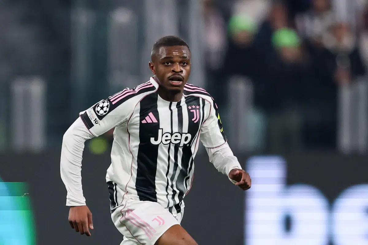 Pierre Kalulu of Juventus seen during the UEFA Champions League 2025/2026 match between Juventus and Pafos