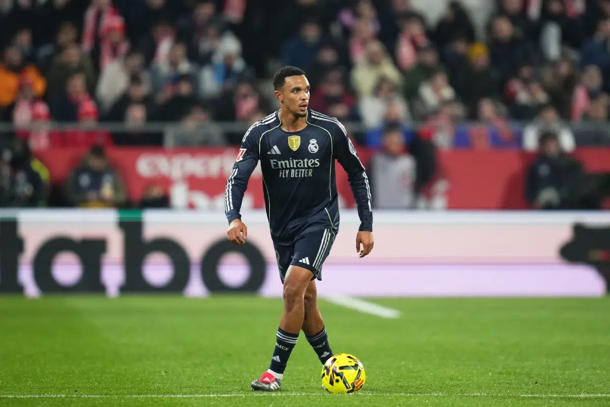Trent Alexander-Arnold of Real Madrid during the La Liga match 2025-2026