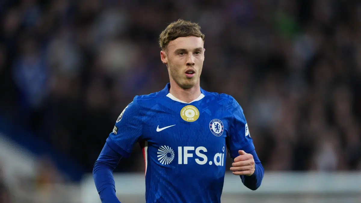 Chelsea's Cole Palmer runs into position during the English Premier League match between Chelsea and Newcastle United, 14 March 2026