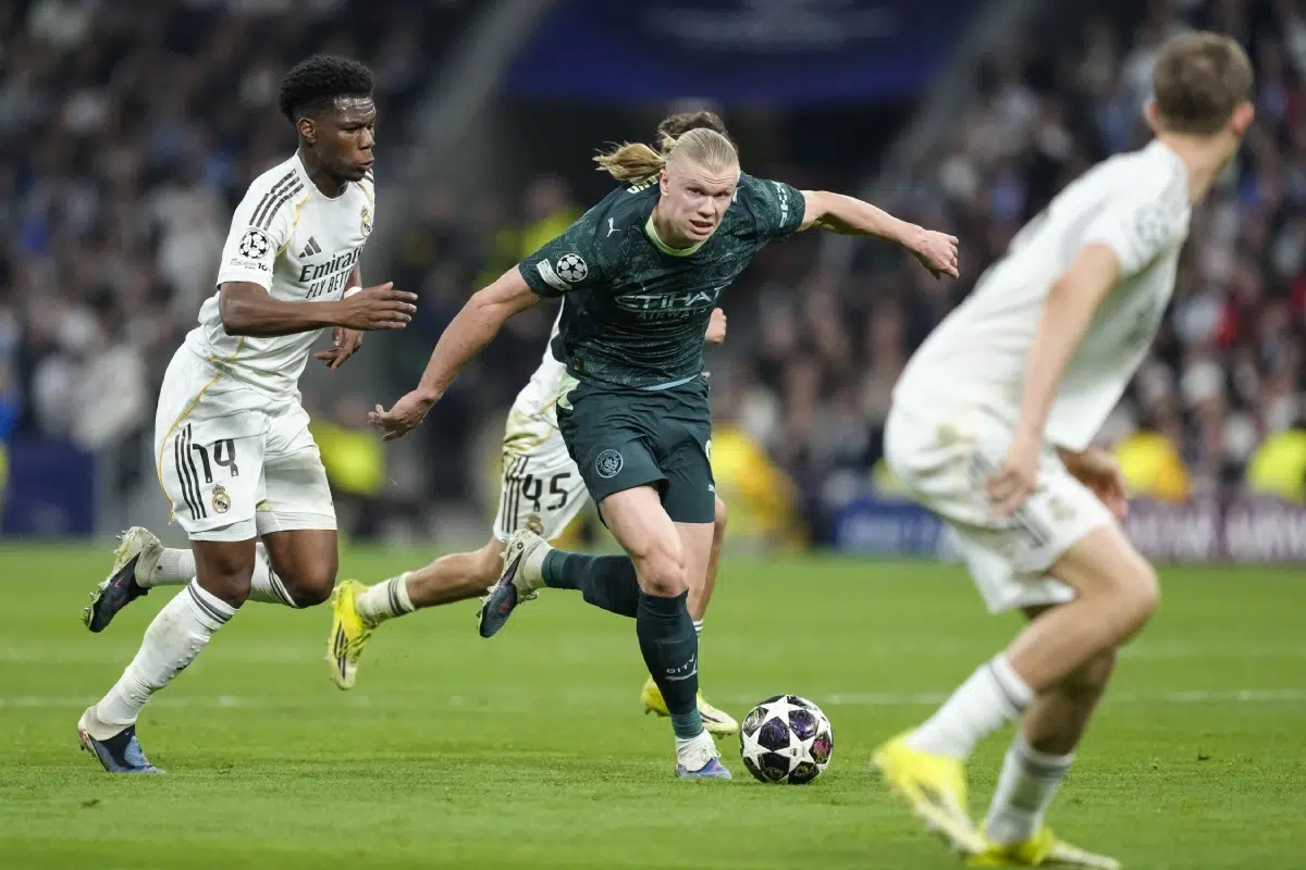 Erling Haaland of Manchester City during the UEFA Champions League, Round of 16, 1st Leg football match between Real Madrid CF and Manchester City FC on 11 March 2026