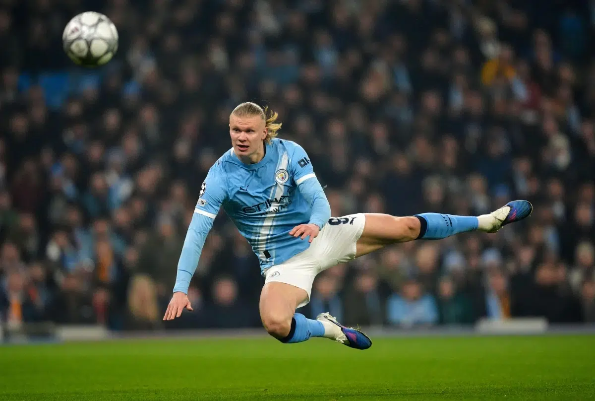 Manchester City's Erling Haaland during the UEFA Champions League, 2025
