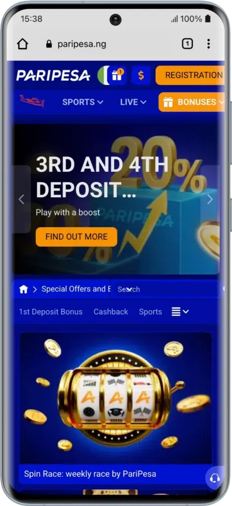 Paripesa Bonuses