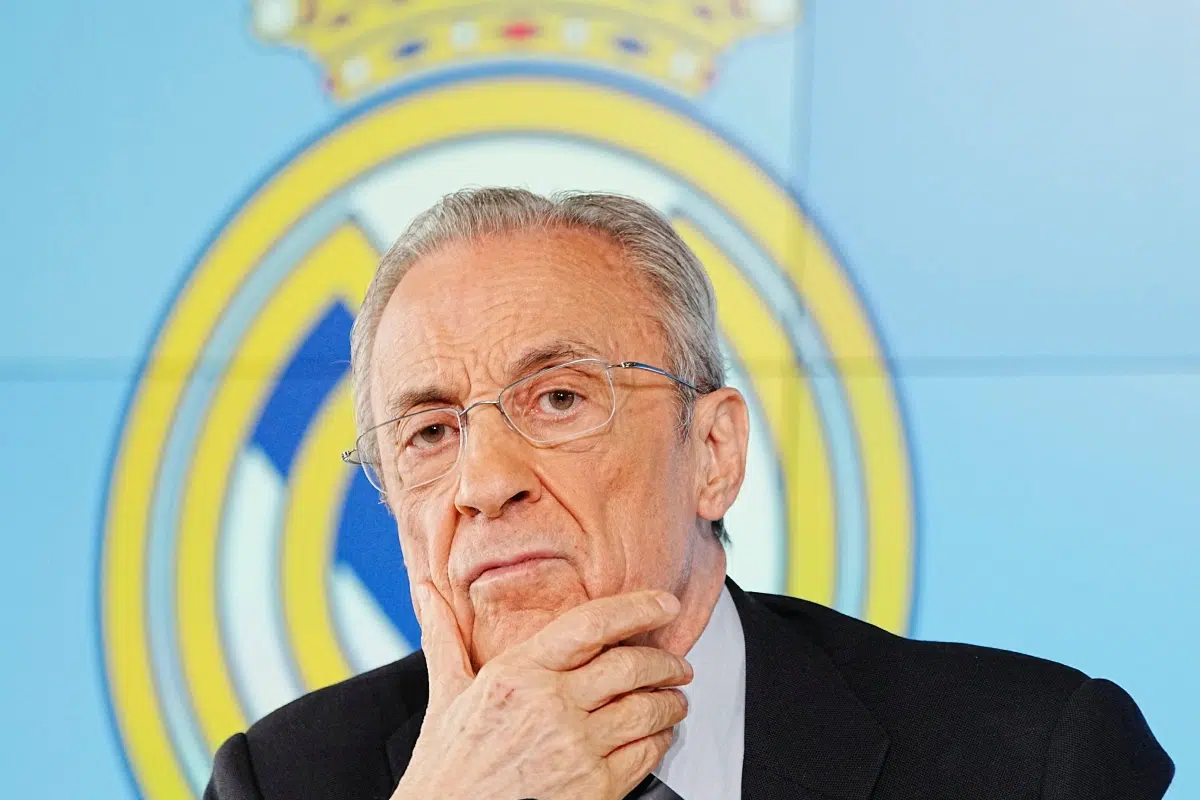 Perez gives a press conference in Madrid, 2026