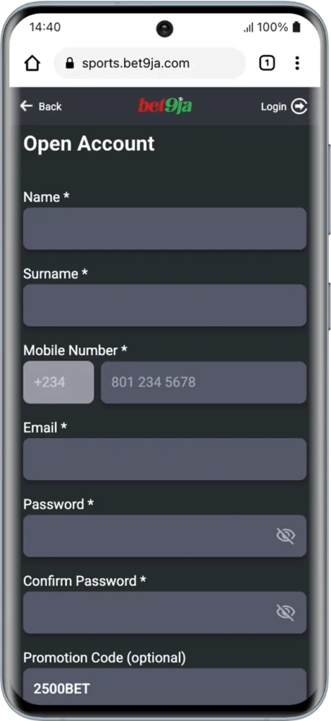 Step-by-Step: How to Register and Use the Bet9ja Promotion Code