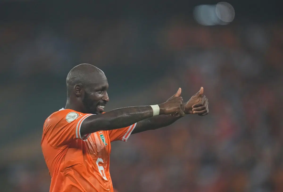 Fofana (Ivory Coast) gestures during the AFCON, 2024