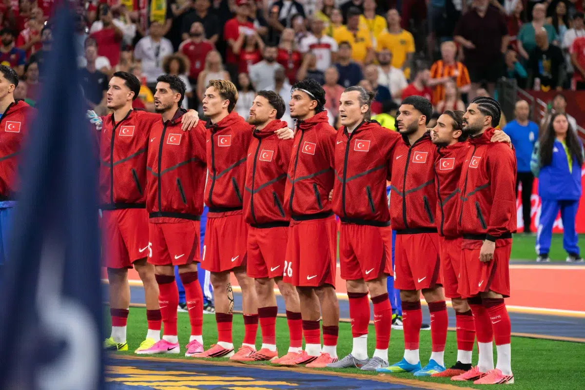Turkey national team players before the World Cup group stage match, 13 June 2026